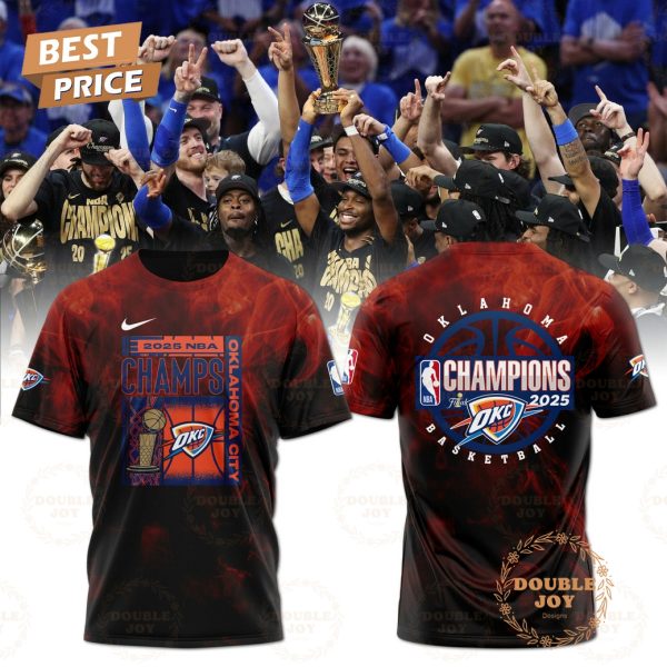 2025 NBA Champs Oklahoma City Thunder Special Edition T-Shirt, Hoodie – Red