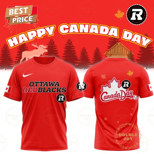 2025 Ottawa Redblacks Happy Canada Day Limited Edition T-Shirt, Hoodie