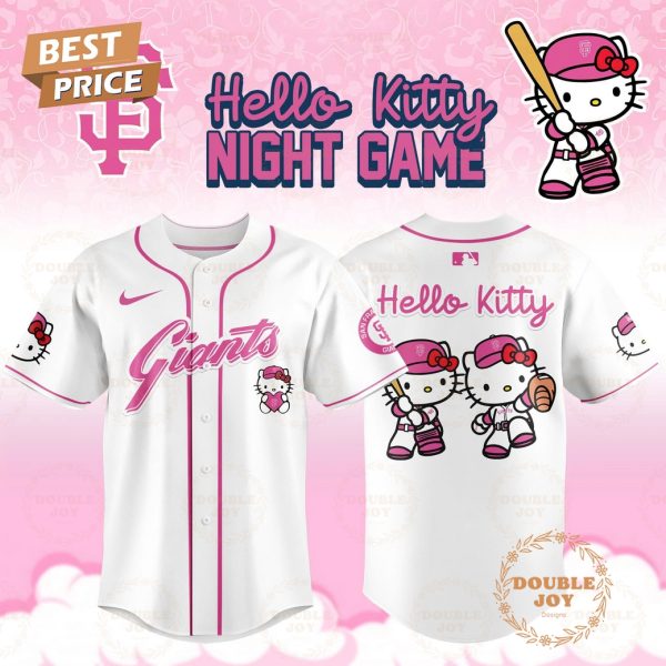 2025 San Francisco Giants Hello Kitty Night Game Limited Edition Baseball Jersey