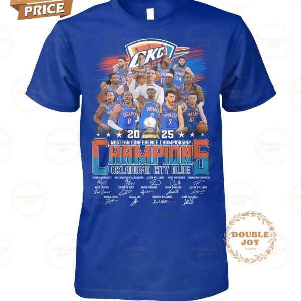 2025 Western Conference Championship Oklahoma City Thunder T-Shirt