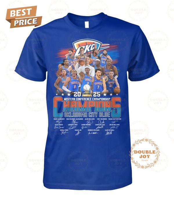 2025 Western Conference Championship Oklahoma City Thunder T-Shirt
