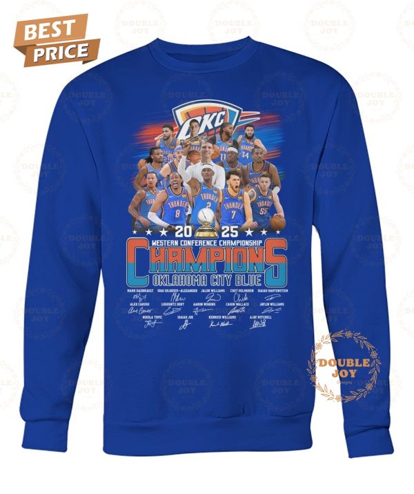 2025 Western Conference Championship Oklahoma City Thunder T-Shirt
