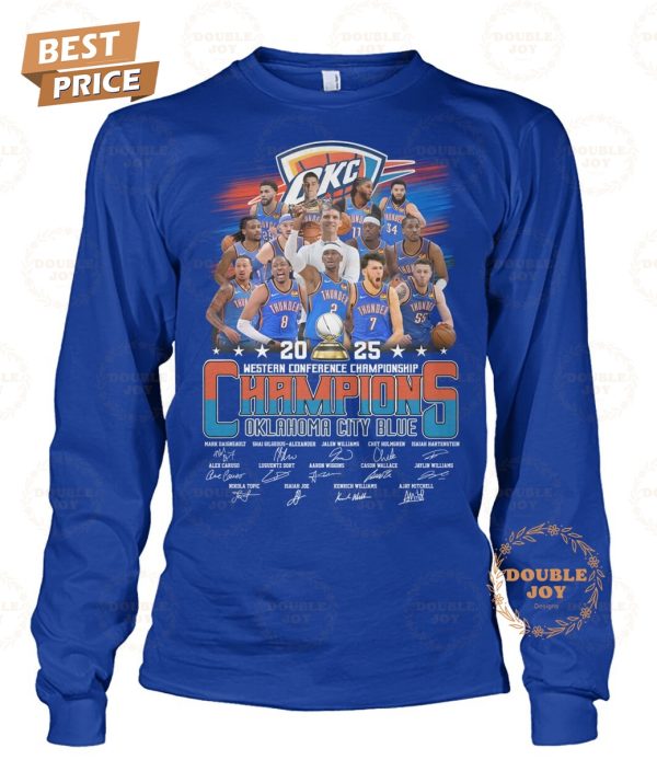2025 Western Conference Championship Oklahoma City Thunder T-Shirt