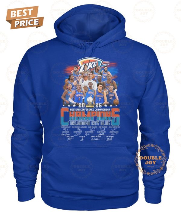 2025 Western Conference Championship Oklahoma City Thunder T-Shirt
