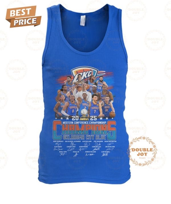 2025 Western Conference Championship Oklahoma City Thunder T-Shirt