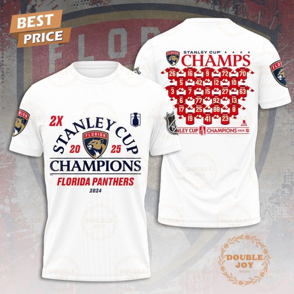 2X Stanley Cup Champs Florida Panthers Limited Edition T-Shirt, Hoodie