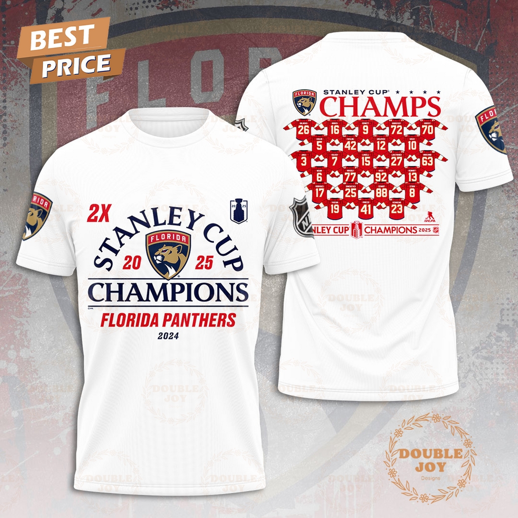 2X Stanley Cup Champs Florida Panthers Limited Edition T-Shirt, Hoodie 2X Stanley Cup Champs Florida Panthers Limited Edition T-Shirt, Hoodie