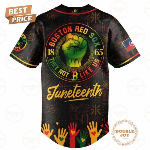 Boston Red Sox Happy Juneteenth They Not Like Us Limited Edition Baseball Jersey