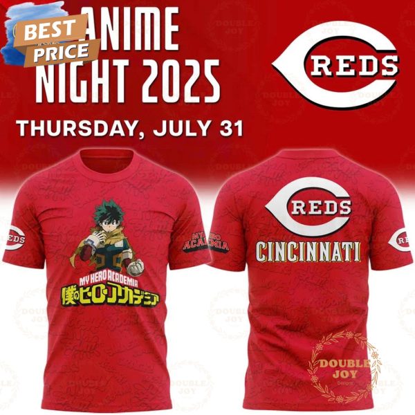 Cincinnati Reds 2025 My Hero Academia Anime Night Limited Edition T-Shirt, Hoodie