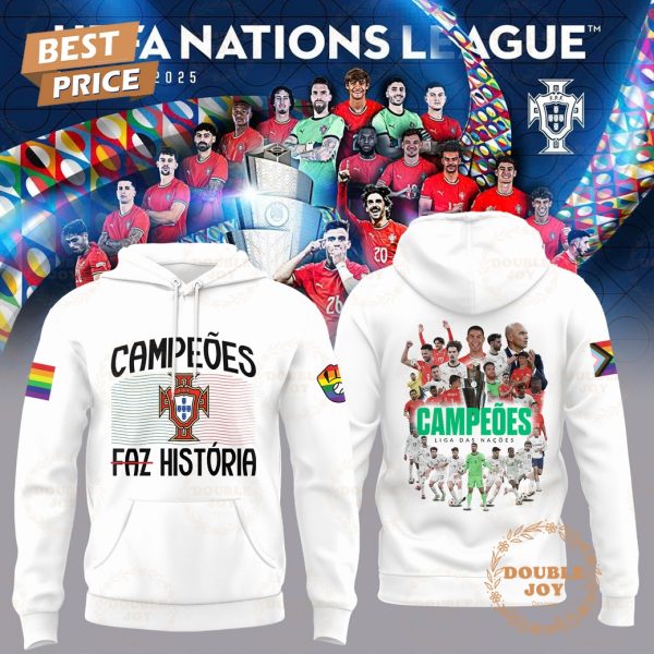 Campeoes Portugal Faz Historia 2025 Limited Edition T-Shirt, Hoodie – White