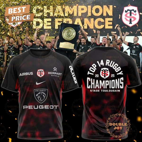Stade Toulousain Top 14 Rugby 2025 Champions Limited Edition T-Shirt, Hoodie