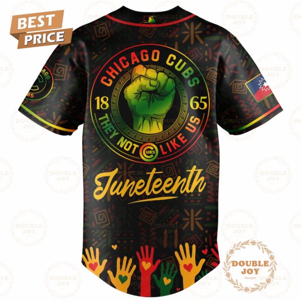 Chicago Cubs Happy Juneteenth They Not Like Us Limited Edition Baseball Jersey