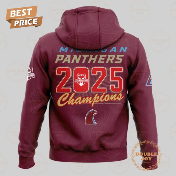 2025 United Football League Champions Michigan Panthers Limited Edition T-Shirt, Hoodie