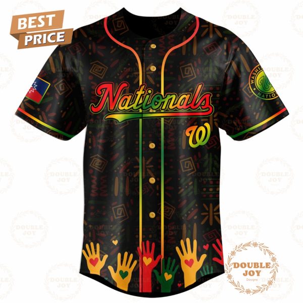 Washington Nationals Happy Juneteenth They Not Like Us Limited Edition Baseball Jersey