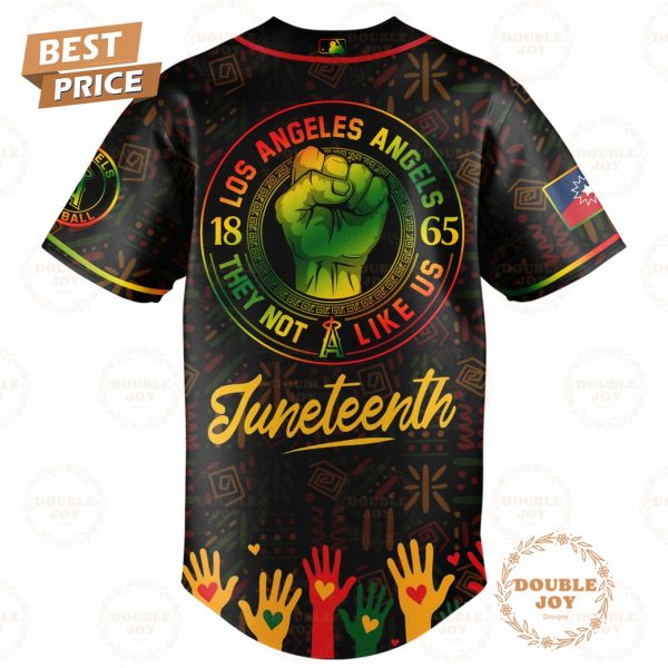 Los Angeles Angels Happy Juneteenth They Not Like Us Limited Edition Baseball Jersey
