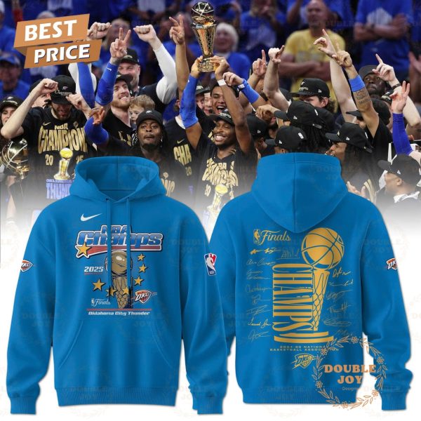 NBA Champs 2025 Finals Oklahoma City Thunder T-Shirt, Hoodie – Blue