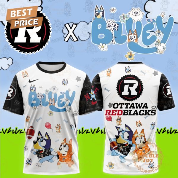 2025 Ottawa Redblacks Bluey and Bingo Limited Edition T-Shirt, Hoodie