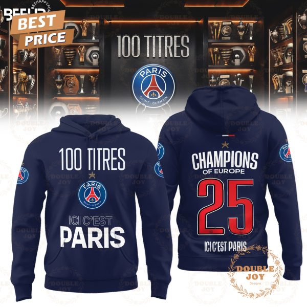Paris Saint-Germain FC 100 Titres Ici C’est Paris Limited Edition T-Shirt, Hoodie