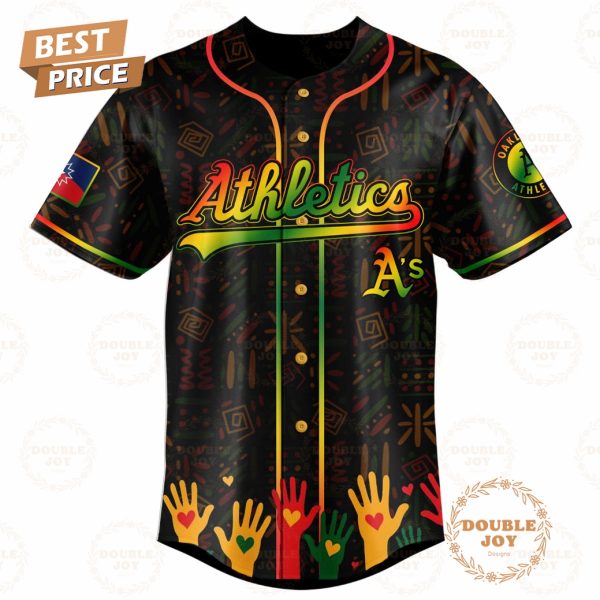 Athletics Happy Juneteenth They Not Like Us Limited Edition Baseball Jersey