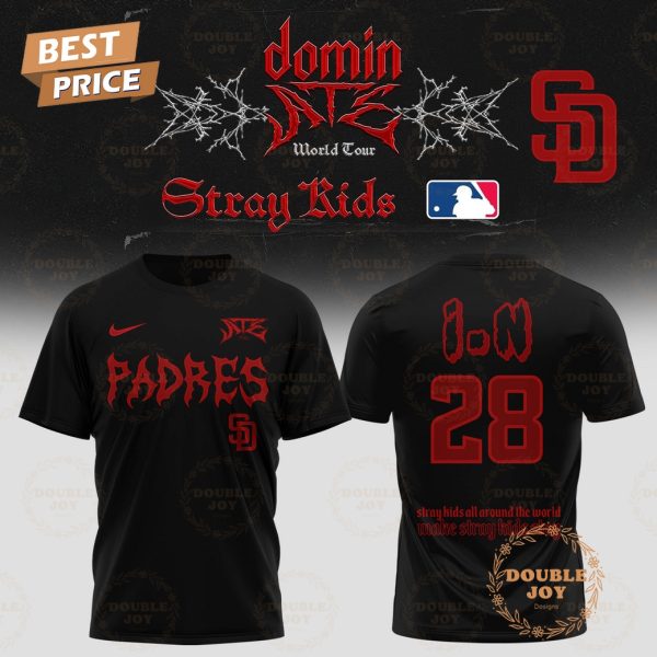 San Diego Padres Stray Kids Dominate World Tour 2025 I.n 28 Limited Edition T-Shirt, Hoodie