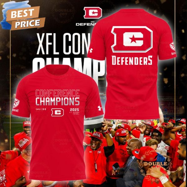 DC Defenders XFL Conference Champions 2025 Limited Edition T-Shirt, Hoodie – Red