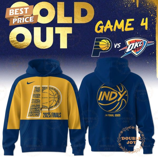Indiana Pacers x Oklahoma City Thunder Gold Out Game 4 Limited Edition T-Shirt, Hoodie