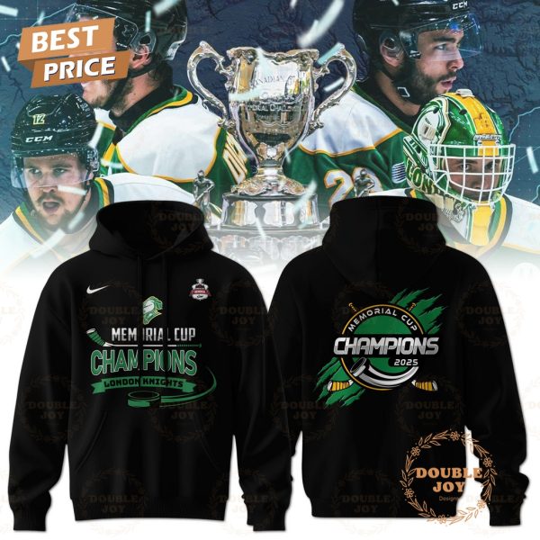 Memorial Cup Champions 2025 London Knights Special Edition T-Shirt, Hoodie – Black