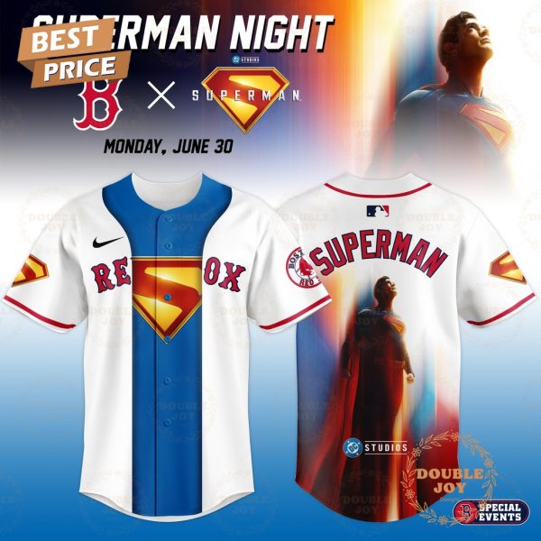 Boston Red Sox Superman Night Game 2025 Limited Edition Baseball Jersey
