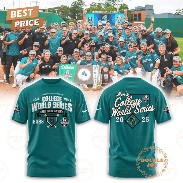 Coastal Carolina Chanticleers NCAA Men’s College World Series 2025 Limited Edition Hoodie – Blue
