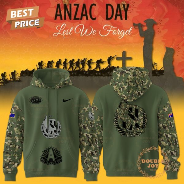 Collingwood Magpies Anzac Day 2025 Limited Edition T-Shirt, Hoodie