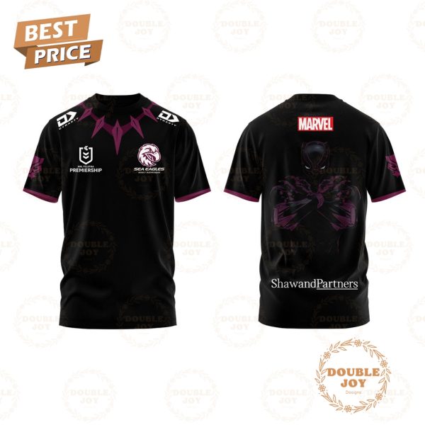 Manly Warringah Sea Eagles Black Panther 2025 Wakanda Forever Limited Edition T-Shirt, Hoodie