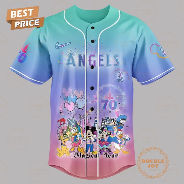 Los Angeles Angels Happiest 70th Disneyland Limited Edition Baseball Jersey