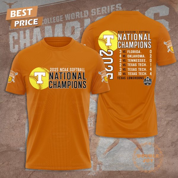 2025 Texas Longhorns NCAA Division I Softball National Champions Limited Edition T-Shirt, Hoodie