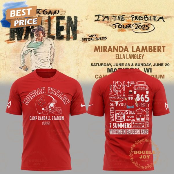 Morgan Wallen x Wisconsin Badgers Camp Randall Stadium 2025 Limited Edition T-Shirt, Hoodie