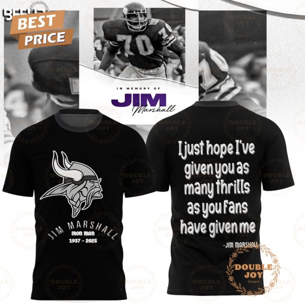 Jim Marshall Iron Man 1937-2025 Limited Edition T-Shirt, Hoodie