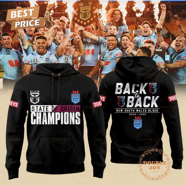 State Of Origin Champions 2024-2025 Back To Black New South Wales Blues Special Edition T-Shirt, Hoodie