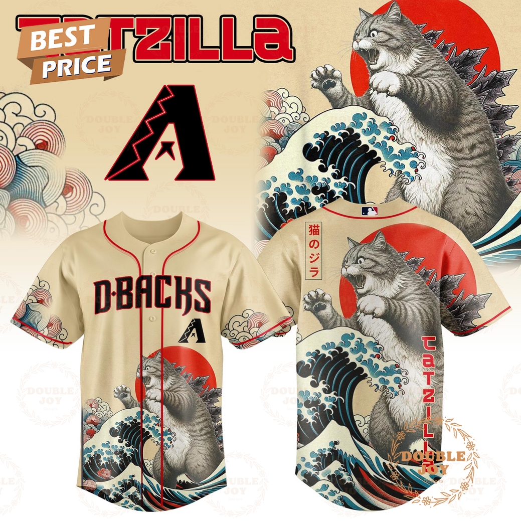 Arizona Diamondbacks Catzilla 2025 Japan Limited Edition Baseball Jersey Arizona Diamondbacks Catzilla 2025 Japan Limited Edition Baseball Jersey
