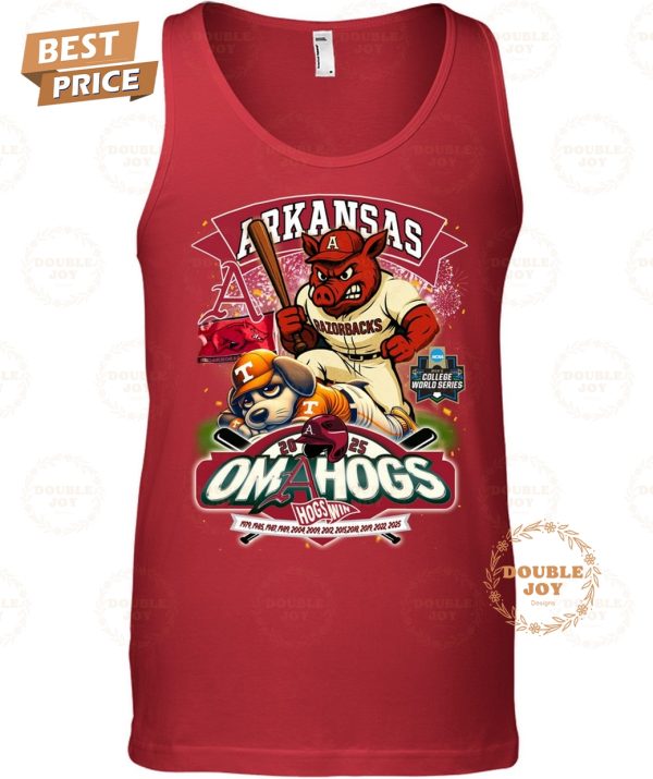 Arkansas Razorbacks 2025 Omahogs Win Limited Edition T-Shirt