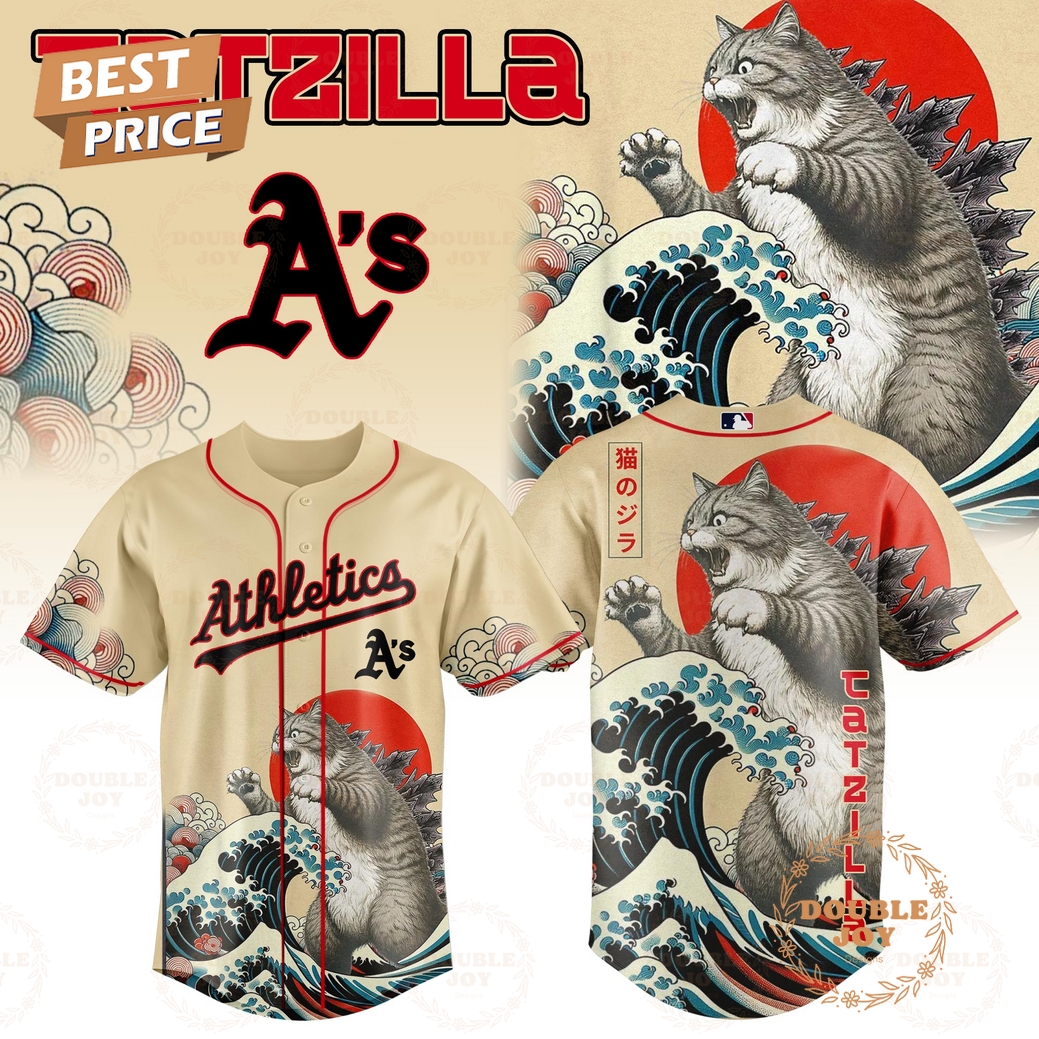 Athletics Catzilla 2025 Japan Limited Edition Baseball Jersey Athletics Catzilla 2025 Japan Limited Edition Baseball Jersey