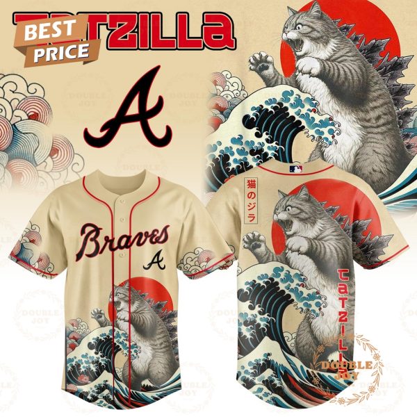 Atlanta Braves Catzilla 2025 Japan Limited Edition Baseball Jersey