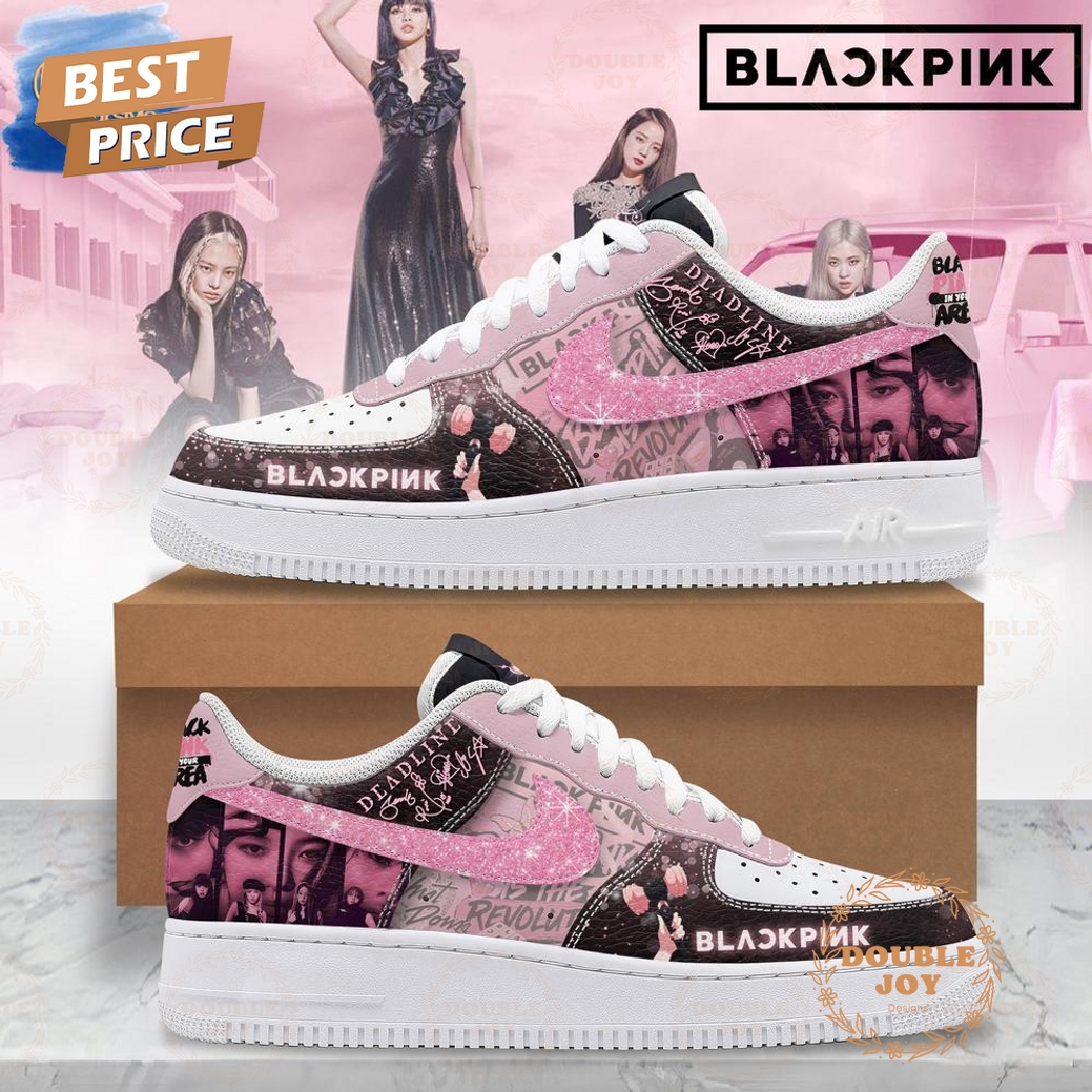 BlackPink Deadline World Tour Limited Edition Air Force 1 Sneakers BlackPink Deadline World Tour Limited Edition Air Force 1 Sneakers
