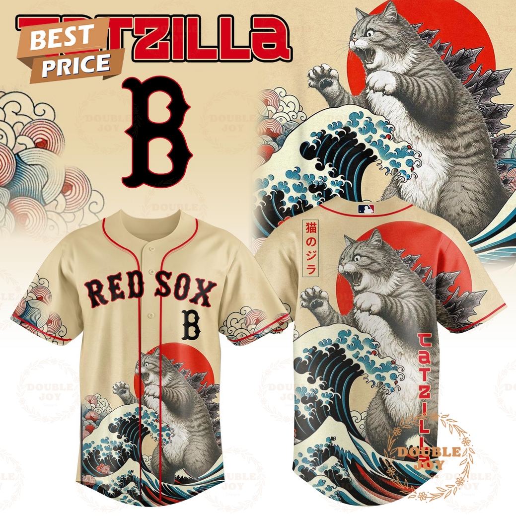 Boston Red Sox Catzilla 2025 Japan Limited Edition Baseball Jersey Boston Red Sox Catzilla 2025 Japan Limited Edition Baseball Jersey