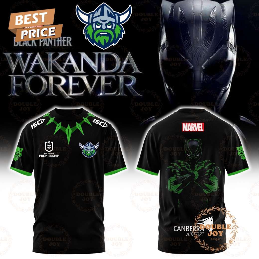Canberra Raiders Black Panther 2025 Wakanda Forever Limited Edition T-Shirt, Hoodie Canberra Raiders Black Panther 2025 Wakanda Forever Limited Edition T-Shirt, Hoodie