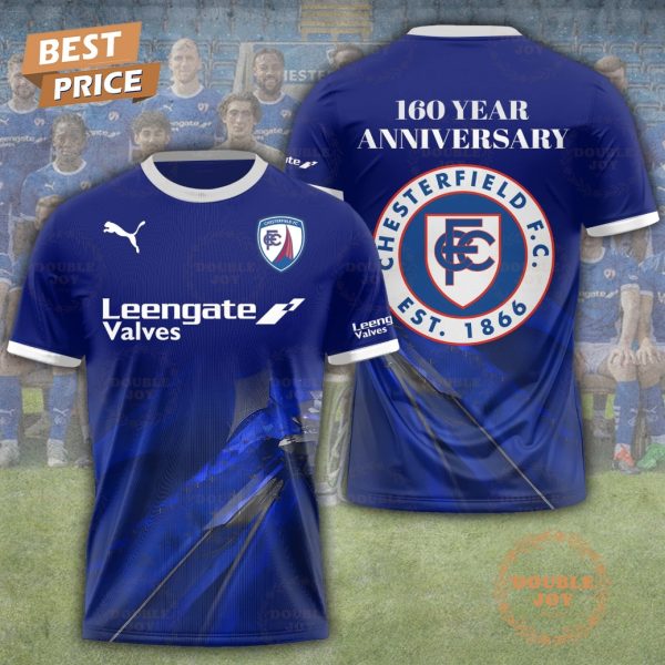 Chesterfield FC EST 1866 160 Year Anniversary Limited Edition T-Shirt, Hoodie