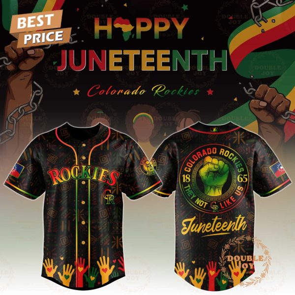 Colorado Rockies Happy Juneteenth They Not Like Us Limited Edition Baseball Jersey