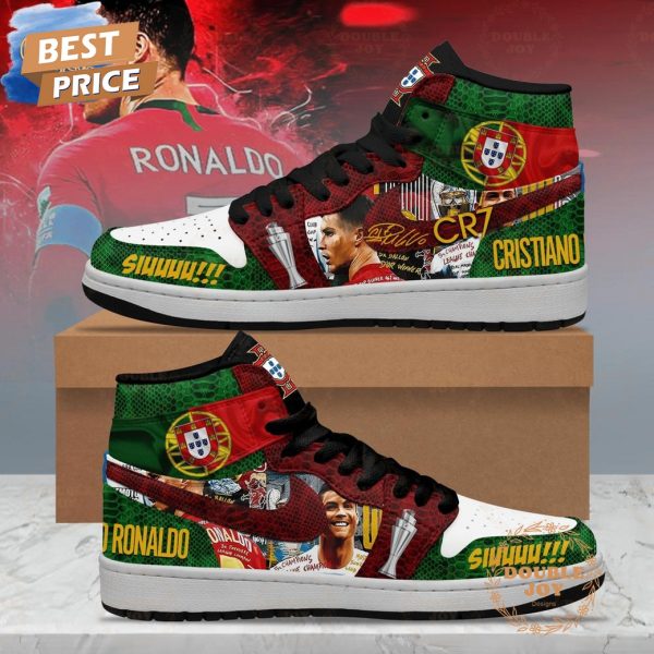 Cristiano Ronaldo x Portugal Siuuuu!!! Air Jordan 1 High Top Shoes