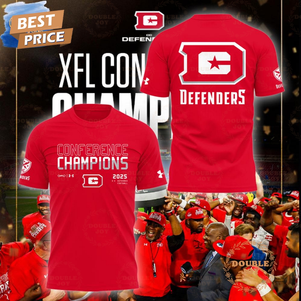 DC Defenders XFL Conference Champions 2025 Limited Edition T-Shirt, Hoodie - Red DC Defenders XFL Conference Champions 2025 Limited Edition T-Shirt, Hoodie - Red