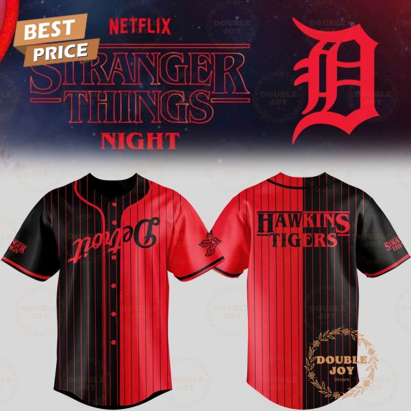 Detroit Tigers Stranger Things Night 2025 Special Edition Baseball Jersey