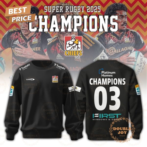 Chiefs Super Rugby 2025 Champions “03” Limited Edition T-Shirt, Hoodie