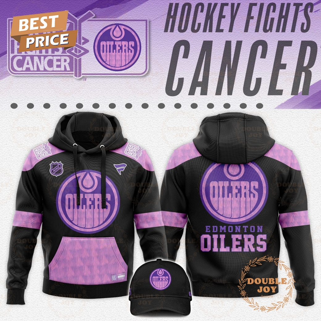 Edmonton Oilers Hockey Fights Cancer 2025 Special Edition Hoodie Edmonton Oilers Hockey Fights Cancer 2025 Special Edition Hoodie